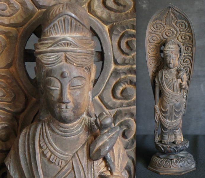 Buddhist altar carving 1900