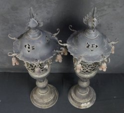 Buddhist altar lamps 1880