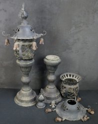 Buddhist altar lamps 1880