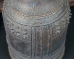 Buddhist bronze Bell and stand 1890