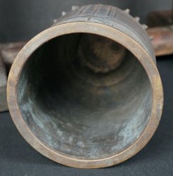 Buddhist bronze Bell and stand 1890