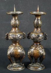 Buddhist candle stand 1900