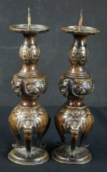 Buddhist candle stand 1900