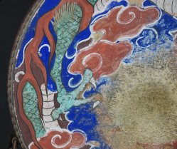 Buddhist temple drum 1800s