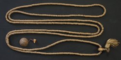 Buddhist Zen monk chanting beads 1800
