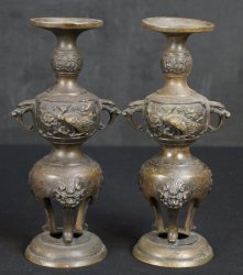 Butsudan candle stand 1900s