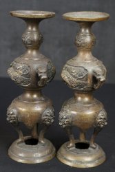 Butsudan candle stand 1900s