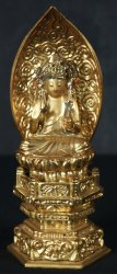 Butsudan wood Buddha  1970 s