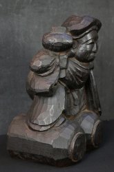 Daikoku god 1900 Keyaki