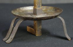 Edo bronze candle 1800