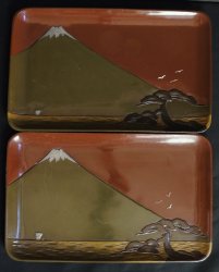 Fuji-Yama Obon tray 1900