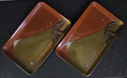 Fuji-Yama Obon tray 1900