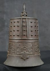 Fine bronze Buddhist bell 1890