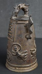 Fine Buddhist bronze Tegno bell 1800