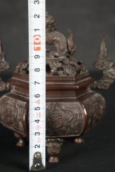 Fine Koro censer 1900 Shishi