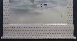 Floating Koi watercolor 1980