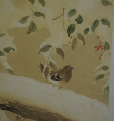 Floral and birds Byobu 1900