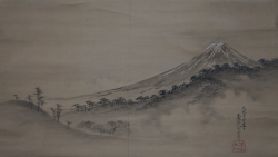 Fuji mountain landscape 1880s