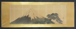 Fuji painting watercolor 1900s