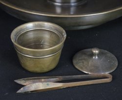 Full bronze antique Shokudai 1800