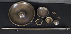 Full bronze antique Shokudai 1800