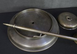 Full bronze antique Shokudai 1800