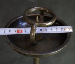 Full bronze antique Shokudai 1800