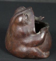 Garden frog 1900 bronze