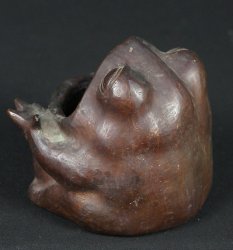 Garden frog 1900 bronze