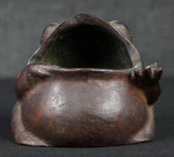 Garden frog 1900 bronze