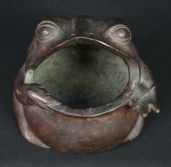 Garden frog 1900 bronze