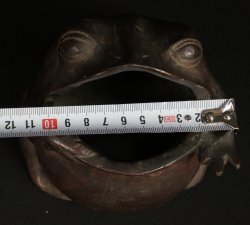 Garden frog 1900 bronze