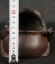 Garden frog 1900 bronze