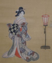 Geisha lantern Andon 1880