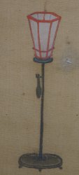 Geisha lantern Andon 1880