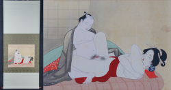 Shunga watercolor 1900s