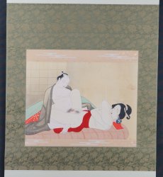 Shunga watercolor 1900s