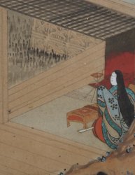 Genjimono-gatari gold panel 1880