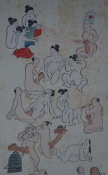 Grotesque Shunga scroll 1930