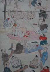 Grotesque Shunga scroll 1930