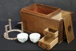 Hibachi box Keyaki 1900 tea