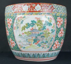 Hibachi brazier imari 1900