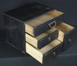 Hikidashi 1880 Meiji wood