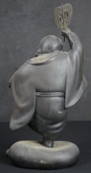 Hotei Buddhist deity sculpture 1950s