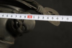 Hotei Buddhist deity sculpture 1950s