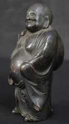 Hotei Shinto deity bronze 1800