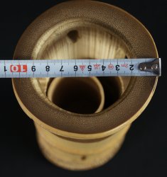 Ikebana bamboo vase 1980