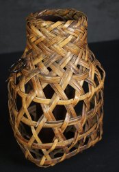 Ikebana bamboo wall vase 1970