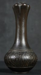 Ikebana bronze Edo vase 1800