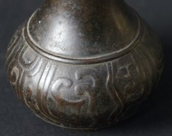 Ikebana bronze Edo vase 1800